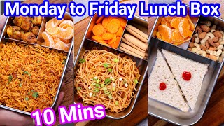 Monday 2 Friday Lunch Box Recipes  Just 10 Mins  Quick amp Easy Tiffin Box Recipes for Kids amp Adults [upl. by Odraccir]