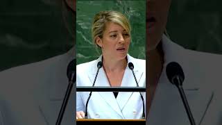 Joly takes shots at Conservative rhetoric during UN speech [upl. by Kcirdez]