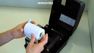 Tutorial Bematech  Impressora de Etiquetas LB1000  Abastecimento de Papel [upl. by Eiclehc]