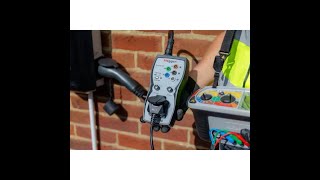 Megger MFTX1 and EVCA210EVCA210UK Electric vehicle chargepoint adaptor with EV charger [upl. by Nniuqal]