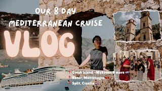 Mennonites in the Mediterranean Cruise VLOG Mykonos Greece Kotor Montenegro Split Croatia [upl. by Llib623]