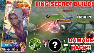 NEW LING SECRET BUILD FOR ONE SHOT ENEMIES  TUTORIAL LING BEST BUILD FROM SUBSCRIBERS  Levimlbb [upl. by Ardnuahsal561]