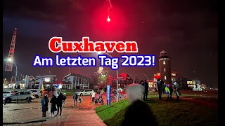 Cuxhaven Silvester Feuerwerk an der Alten Liebe u Duhnen am letzten Tag 2023 [upl. by Sadnac]