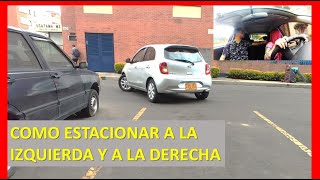 Clase de ESTACIONAR EN BATERIA a 90°  ¿Cómo estacionar en un centro comercial [upl. by Tteraj]