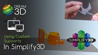 Custom Supports in Simplify3D  Tutorial  Dream 3D [upl. by Pentha805]