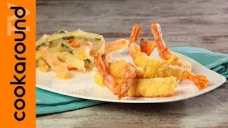 Tempura verdure e gamberi ricetta originale giapponese [upl. by Wendelina]