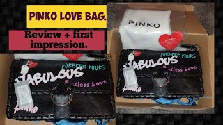 Pinko love crossbody bag first impressionReview [upl. by Sabelle]