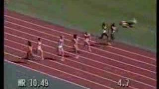 Florence GriffithJoyner Seoul Olympics 1988 100m semifinal [upl. by Micheline]