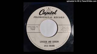 Hylo Brown  Lovesick And Sorrow  A One Sided Love Affair 1955 bluegrass Capitol [upl. by Delbert781]