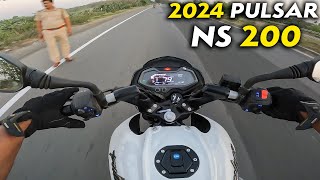 New Bajaj Pulsar NS 200 Updated Ride Review  Value For Money 200cc Bike in India 2024 [upl. by Yartnod]