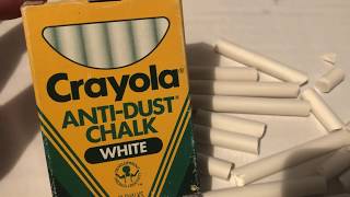 Crayola AntiDust Chalk 1988 1980s 80s Then 80s Now [upl. by Airalednac880]