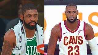 NBA 2K18 CAVALIERS VS CELTICS FULL GAMEPLAY 5 VS 5 LEBRON JAMES VS KYRIE IRVING [upl. by Haidabej763]