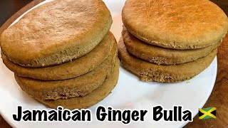 Authentic Jamaican Ginger Bulla 🇯🇲 Ginga Bulla Cakes Easy Step by Step Recipe [upl. by Nomolos]