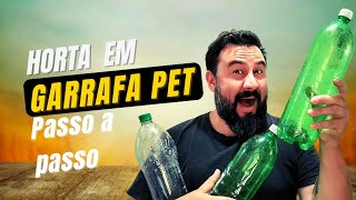 COMO PLANTAR ALFACE NA GARRAFA PET PASSO A PASSO [upl. by Henryetta]