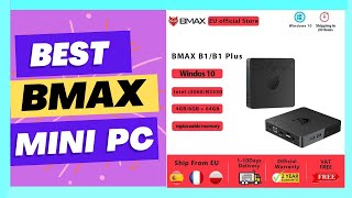 BMAX Mini Pc 6GB64GB eMMC Windows 10 Pro Celeron N3350 Fanless Desktop Computerr 24G5G Dual [upl. by Sergio]