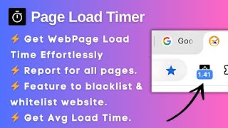 PageLoadTimer How to get the web page load time effortlessly  Free Tool [upl. by Autum]