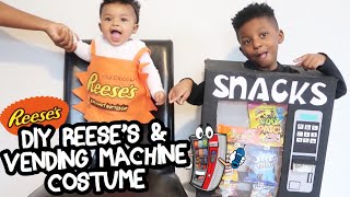 DIY Vending Machine amp Reese’s Costume  Sibling Costume Ideas  DIY With KI [upl. by Fattal951]