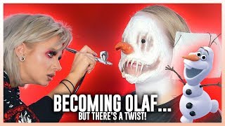 GlamampGore Transforms Me Into FROZENS OLAF but theres a twist [upl. by Randal]