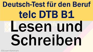 DTB B1  DeutschTest für den Beruf B1 Lesen und Schreiben  Eine EMail schreiben [upl. by Initirb]