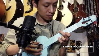 Manaslu CF 23 Carbon Fiber Ukulele Sound Demo by Tenji Sherpa [upl. by Puiia]