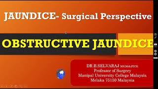 OBSTRUCTIVE JAUNDICE  PROBLEM ORIENTED APPROACH [upl. by Yddeg]