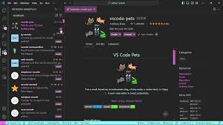 Tutorial Instalasi Extension VSCodePet 🐾 [upl. by Lladnew]
