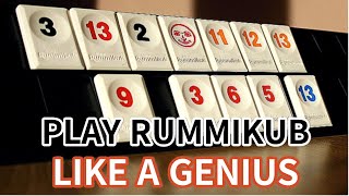 PLAY RUMMIKUB LIKE A GENIUS 104 boardgame game rummikub [upl. by Ainocal871]