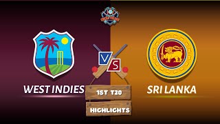 1st T20  West Indies VS Sri Lanka  Sri Lanka Tour Of West Indies 2024  HIGHLIGHTS [upl. by Miharba454]