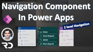 Power Apps Navigation Menu Component 2 level menu [upl. by Grissel]