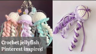 Crochet Jellyfish Keychain Tutorial For Beginners agragoge [upl. by Emmanuel]