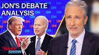 Jon Stewarts Debate Analysis Trumps Blatant Lies and Bidens Senior Moments  The Daily Show [upl. by Tallbot]