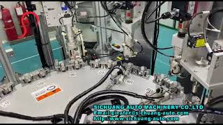 Prefilled syringe luer lock connector automatic assembly machine [upl. by Laural637]