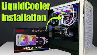 How To Install AIO cooler  Enermax Aquafusion ADV Install [upl. by Salokkin273]