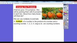 Estimate Quotients Using Multiples  Lesson 41 [upl. by Rae]