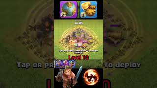 barbarian king vs 8x cannon clashofclans [upl. by Zildjian]