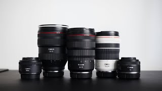 Top 5 Full Frame Canon RF lenses [upl. by Helen35]