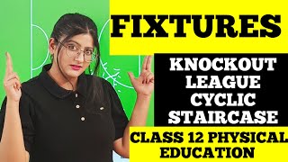 Fixtures Class 12 Physical Education  KnockoutLeagueCyclicStaitcaseTabular Fixtures [upl. by Kevina781]