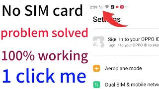 no sim card problemHow to fix no service sim card problemno service problem [upl. by Meehahs]