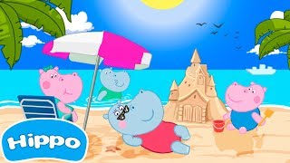 Hippo 🌼 Hippo Plage Adventures 🌼 Juego de dibujos animados para los niños [upl. by Neelrad8]