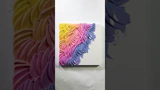 Multicolored layers of textured acrylic art textured art satisfying [upl. by Anelagna155]