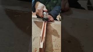 Wood groove inner wall grinding process Good tools and machinery make work easy [upl. by Audre378]