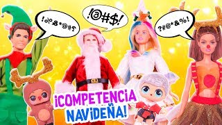 Las Familias de Navidad en Competencia de Decoración CLAUS ELFO y RENO 🎄 Juguetes Fantásticos [upl. by Ahseinar333]