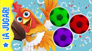 ⚽ Vamos a Colorear y Jugar al Futbol con Balones de Colores ⚽ Más Diversión A JUGAR 🥳 [upl. by Htiekal]