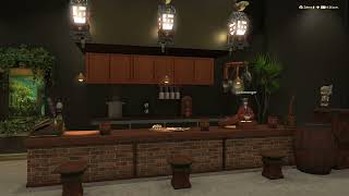 FFXIV Housing Modern Large Single Floor Tavern of the Wolf showcase [upl. by Nnayar]