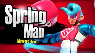 Springman Super Smash Bros MOVESET IDEAS [upl. by Adnek317]