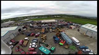 Birdseye view of the Green Vehicle Recycling Auction Letterkenny Co Donegal 2 [upl. by Richards]