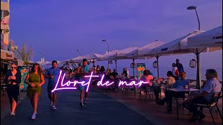 Lloret de mar beach walk Spain [upl. by Tilla]