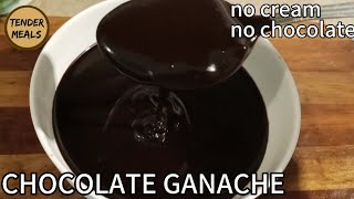 Chocolate Ganache Recipe  Chocolate Ganache with Cocoa Powder  Chocolate Sauce [upl. by Duax325]