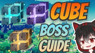 All 3 Hypostasis Cube Boss Guide  Genshin Impact [upl. by Eniamej]