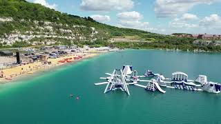 St Andrews Lake Water Park activities ￼Halling Kent By Air [upl. by Kowatch]